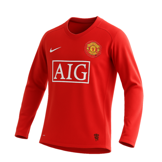 Manchester United 2007-2008 Home Long Sleeved