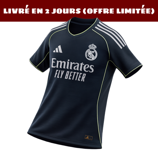 Real Madrid 2025-2026 Away (LIVRAISON 2 JOURS)