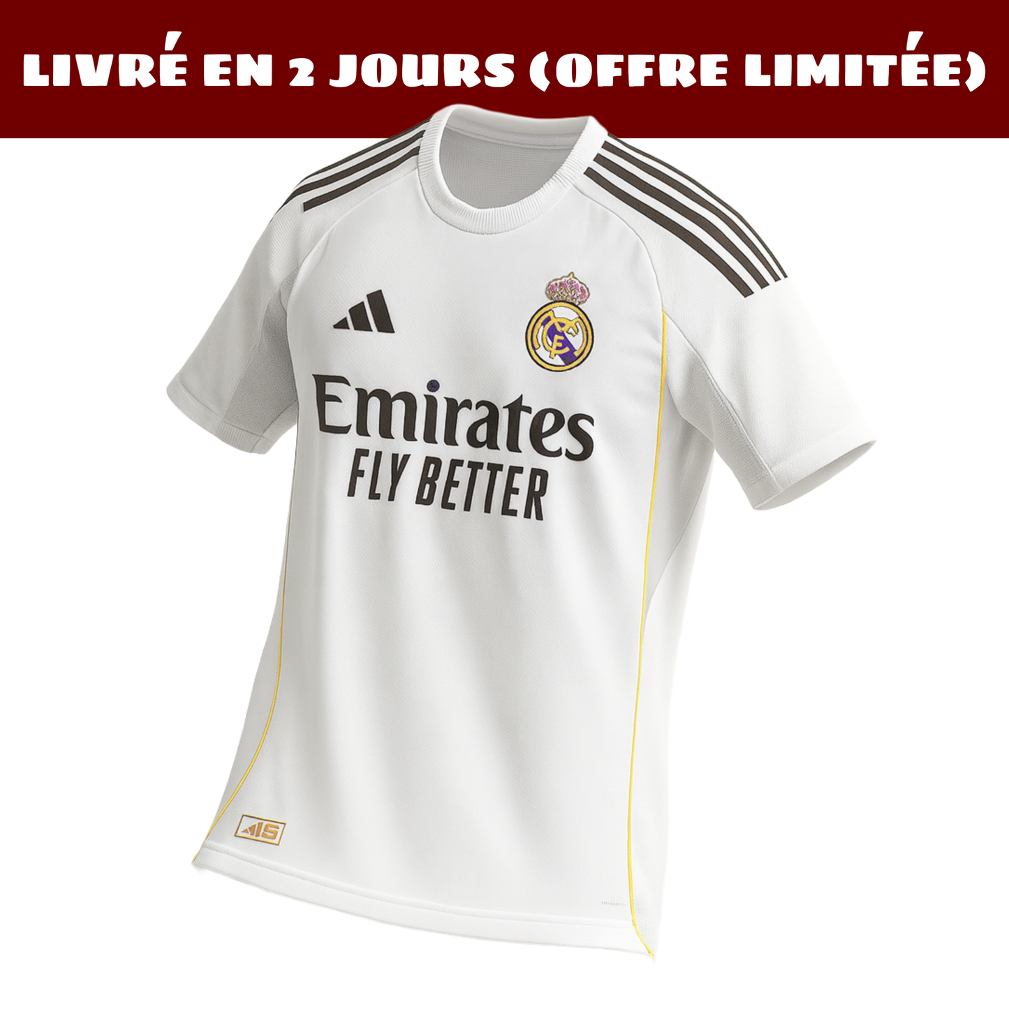 Real Madrid 2025-2026 Home (LIVRAISON 2 JOURS)